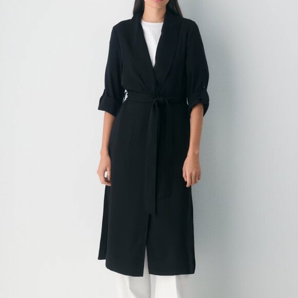 Babaton Jackets & Blazers - NWT  - Babaton (Aritzia) Wrap jacket / robe / blazer w/ removable belt (S / BLK)